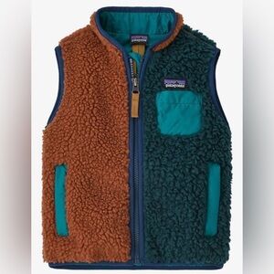 3T Patagonia retro vest in henna brown